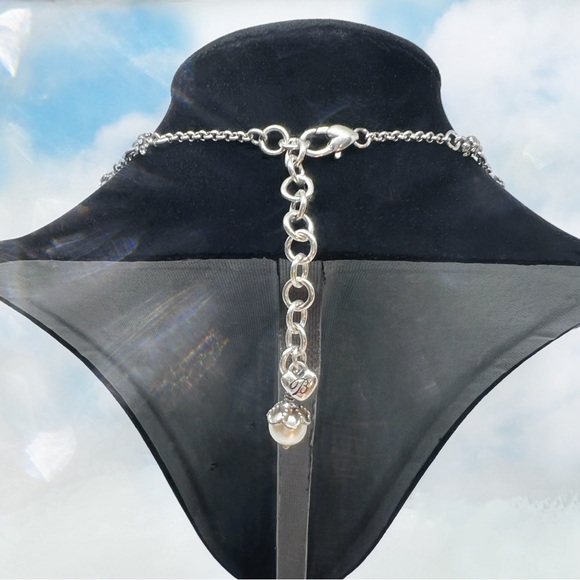 ๐๐ป๐ฒ๐ฐ๐ฑ๐ฝ๐ธ๐ท Silvertone Station Filigree Spheres w/Crystal Beading - Picture 3 of 6